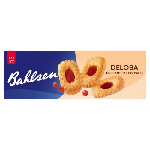 BAHLSEN DELOBA RED CURRANT CHERRY FILLING PUFF PASTRY 100G