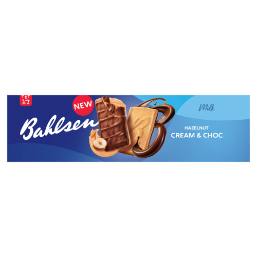 BAHLSEN LEIBNIZ HAZELNUT CREAM & CHOCOLATE 100G