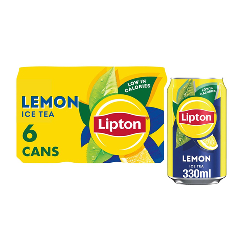 LIPTON LEMON ICE TEA 6PK CAN 330ML
