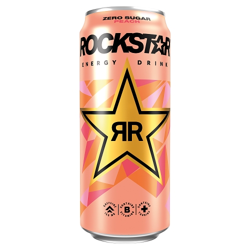 ROCKSTAR ENERGY PEACH 500ML