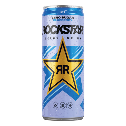 ROCKSTAR ENERGY BLUEBERRY PMP £1.00 CAN 330ML