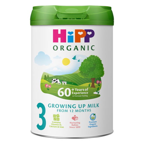 HIPP ORGANIC 3 GROWING UP MILK FROM 12 MONTHS 800G