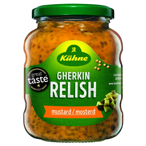 KUHNE GHERKIN RELISH MUSTARD 350G