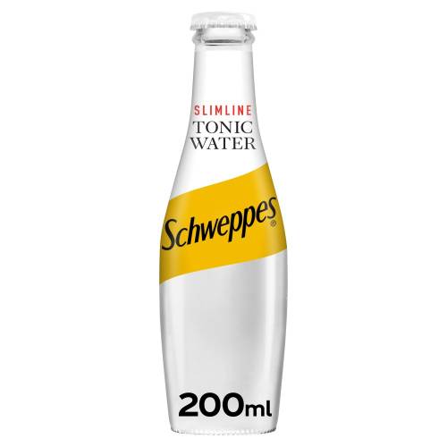SCHWEPPES SLIMLINE TONIC GLASS 200ML