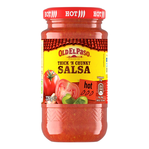 OLD EL PASO THICK 'N CHUNKY HOT SALSA 226G