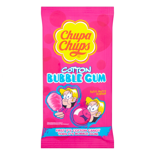 CHUPA CHUPS COTTON BUBBLE GUM TUTTI FRUTTI 11G