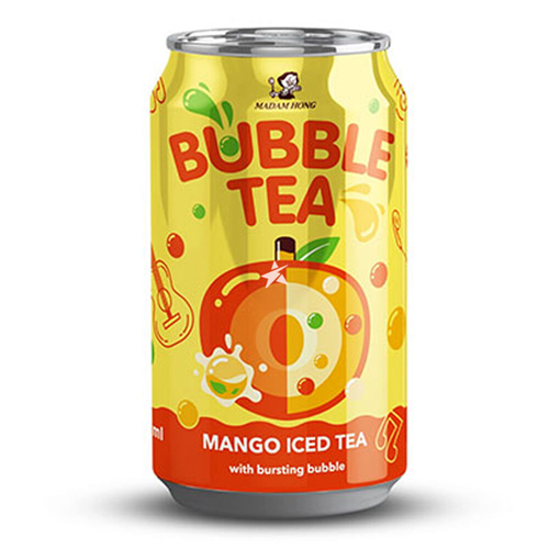 MADAM HONG MANGO ICE TEA WITH BURSTING BUBBLE 320ML