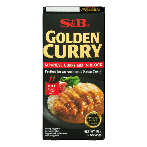 S&B GOLDEN CURRY SAUCE MIX HOT 92G