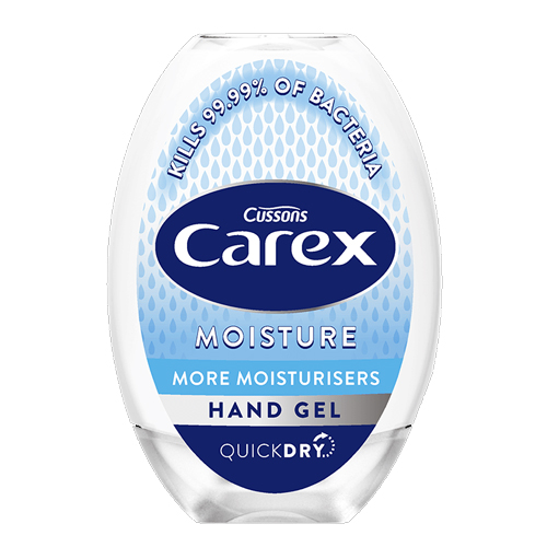 CAREX ANTIBACTERIAL HAND SANITISER GEL MOISTURE 50ML
