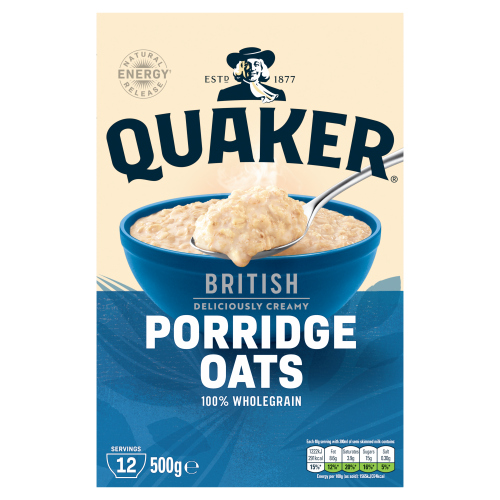 QUAKER ROLLED PORRIDGE OATS 500G