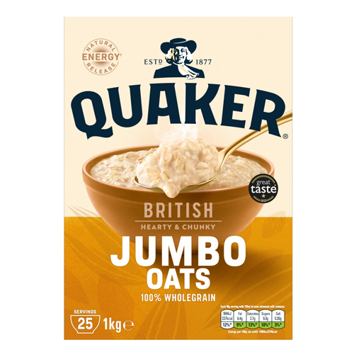 QUAKER JUMBO PORRIDGE OATS 1KG