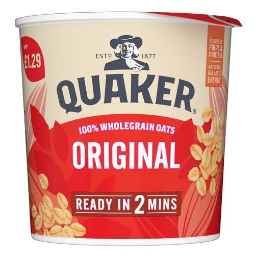 QUAKER OAT SO SIMPLE ORIGINAL PORRIDGE POT PMP £1.29 45G