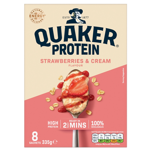 QUAKER OAT SO SIMPLE PROTEIN STRAWBERRIES & CREAM 8PK