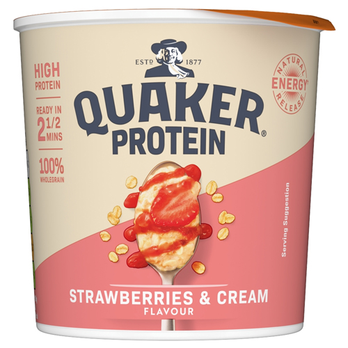QUAKER OAT SO SIMPLE PROTEIN POT STRAWBERRIES & CREAM 59.1G