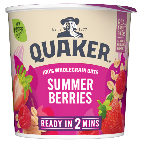 QUAKER OAT SO SIMPLE SUMMER BERRIES PORRIDGE POT 58G