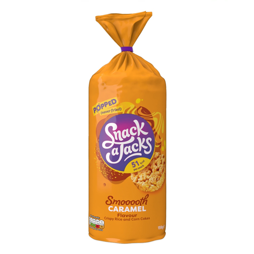SNACK A JACKS CARAMEL SHARING RICE CAKES 159G