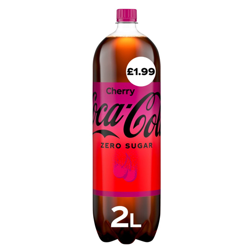 COKE ZERO SUGAR CHERRY PET PMP £1.99 2L