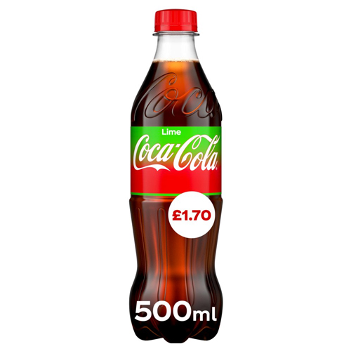 COKE LIME PET PMP £1.70 500ML