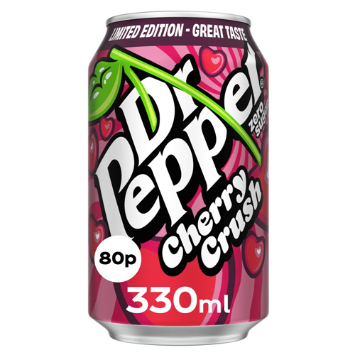 DR PEPPER ZERO CHERRY CRUSH CAN PMP 80P 330ML