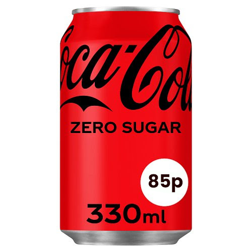 COKE ZERO SUGAR CAN PMP 85P 330ML