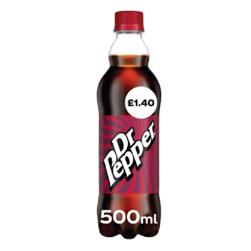 DR PEPPER PET PMP £1.40 500ML