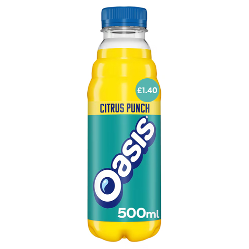 OASIS CITRUS PUNCH PET PMP £1.40 500ML