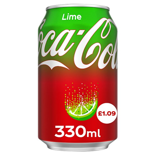 COKE LIME CAN PMP £1.09 330ML