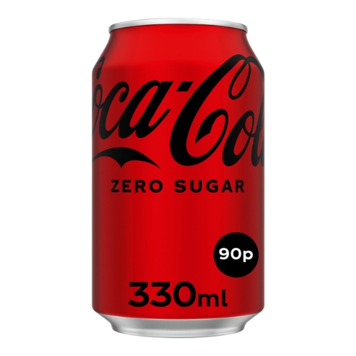 COKE ZERO SUGAR CAN PMP 90P 330ML