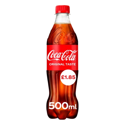 COKE REGULAR PMP £1.85 500ML