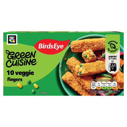 BIRDS EYE GREEN CUISINE 10 VEGGIE FINGERS 284G