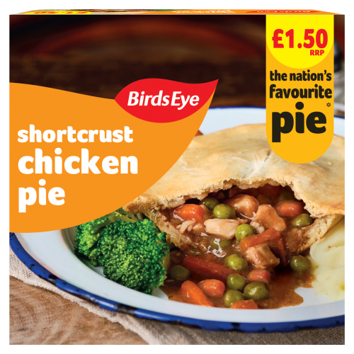 BIRDS EYE SHORTCRUST CHICKEN PIE PMP £1.50 155G