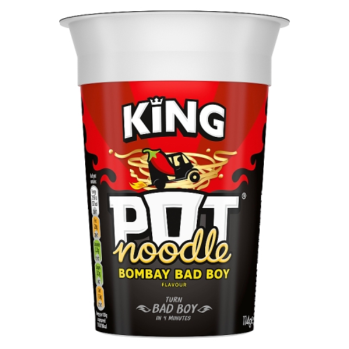 POT NOODLE BOMBAY BAD BOY KING POT 114G