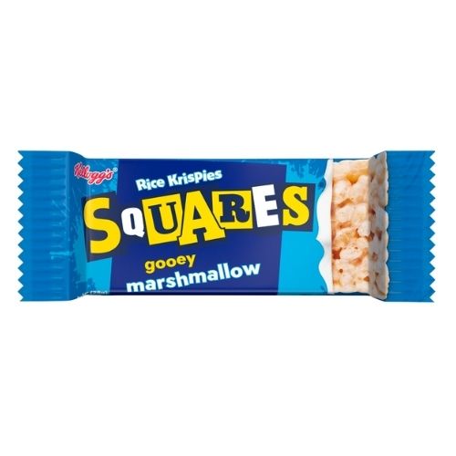KELLOGG'S RICE KRISPIES SQUARES MARSHMALLOW SNACK BAR 28G