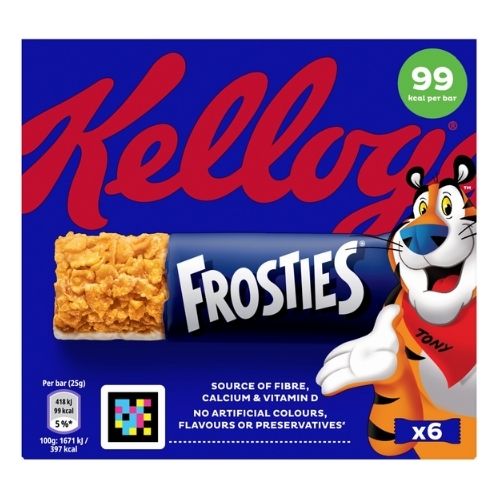 KELLOGG'S FROSTIES CEREAL BARS 6PK 25G