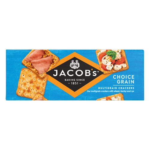 JACOB'S CHOICE GRAIN MULTIGRAIN CRACKERS 12X 200G