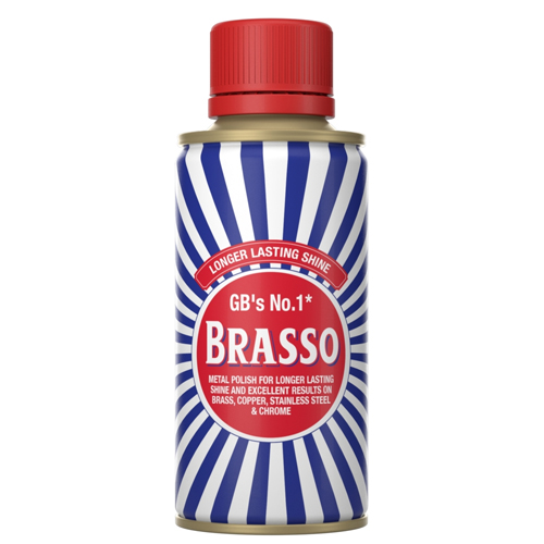 BRASSO LIQUID METAL BRASS COPPER CHROME POLISH BRASO CLEANER 175ML