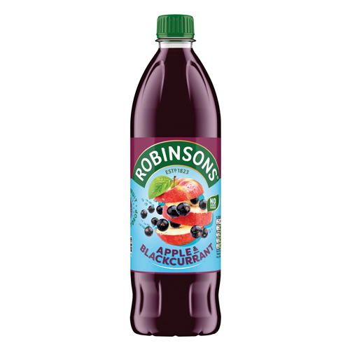 ROBINSONS APPLE & BLACKCURRANT SQUASH NAS PET 1L