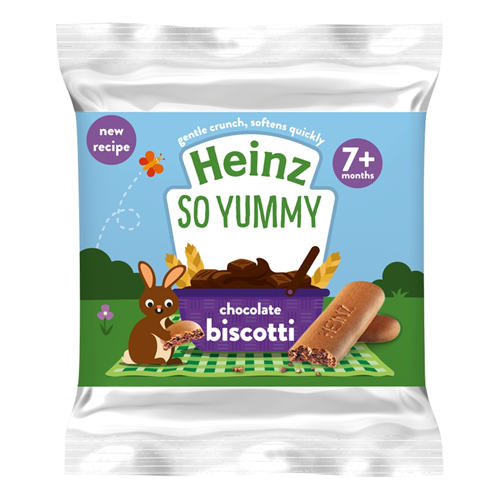 HEINZ CHOCOLATE BISCOTTI 7+M 60G
