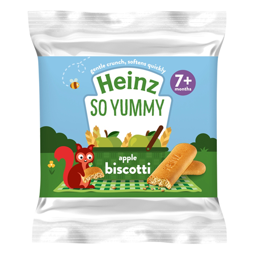 HEINZ APPLE BISCOTTI 7+M 60G