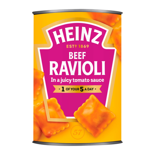 HEINZ BEEF RAVIOLI 400G