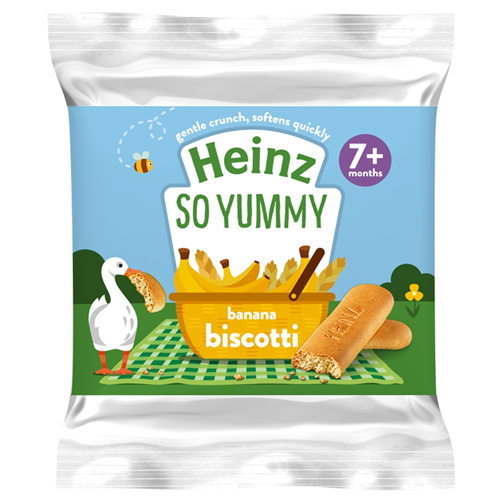 HEINZ BANANA BISCOTTI 7+M 60G