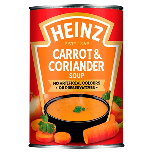 HEINZ CARROT & CORIANDER SOUP 400G