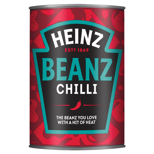 HEINZ BAKED BEANZ CHILLI 390G