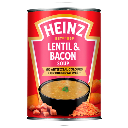 HEINZ LENTIL & BACON SOUP 400G