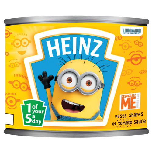 HEINZ DESPICABLE ME MINIONS SHAPES IN TOMATO SAUCE 205G