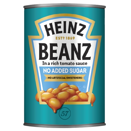 HEINZ NO ADDED SUGAR BAKED BEANZ 200G