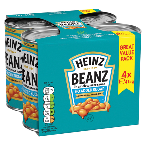 HEINZ BAKED BEANZ IN A RICH TOMATO SAUCE 4PK 415G