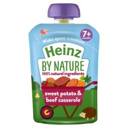 HEINZ SWEET POTATO & BEEF CASSEROLE POUCH 7+M 130G