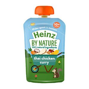 HEINZ THAI CHICKEN CURRY POUCH 10+M 180G