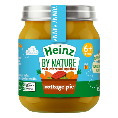 HEINZ BY NATURE COTTAGE PIE 6+M  JAR 120G